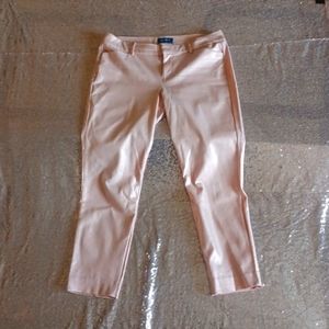 Rose gold shimmery old Navy pixie ankle pants.